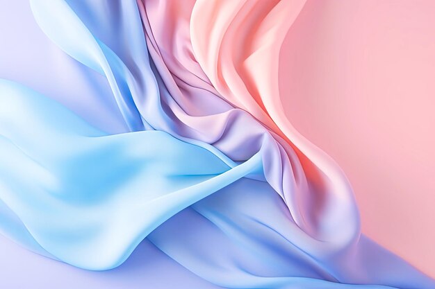 Scarf clay style pastel color background space