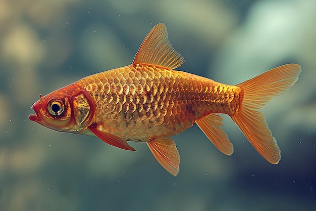Scarlet badis vis verkent zijn aquarium omgeving