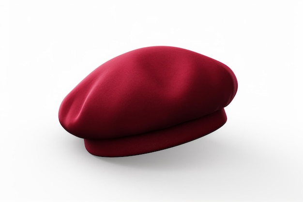 Photo scarlet dream a bold red hat on a blank canvas on a white or clear surface png transparent background