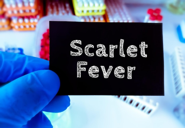 Photo scarlet fever a bacterial illness that's develop in throat and tongue also known as scarlatina he