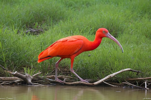 Photo scarlet ibis