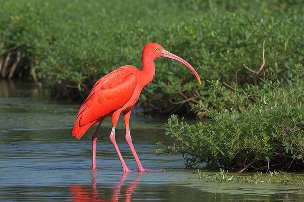 Photo scarlet ibis