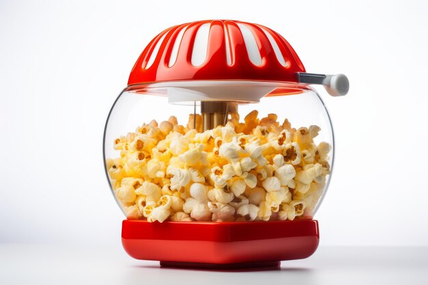 Photo scarlet popcorn dream on white or png transparent background