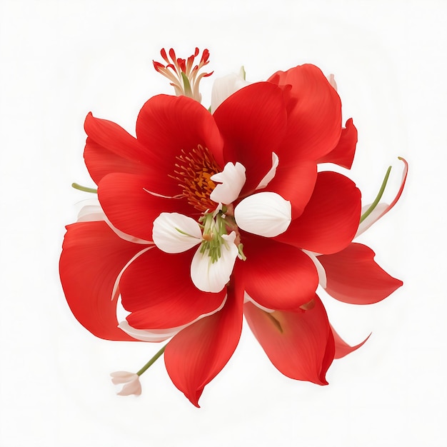 Красная подпись элегантный вектор цветочный логотип ассортимент
