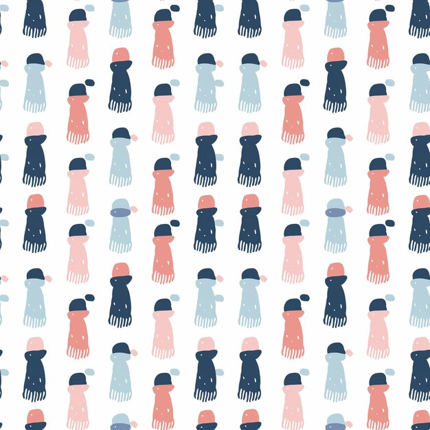 Scarves seamless pattern Can be used for gift wrapping wallpaper background