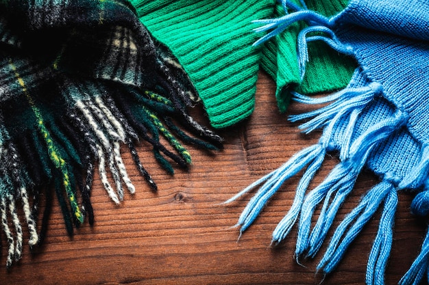 Premium Photo | Scarves for the winter