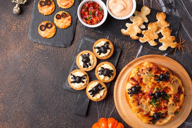 Scary appetizers for Halloween party