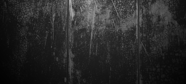 Scary black grunge goth design horror black background Scary dark walls slightly light black concrete cement texture for background