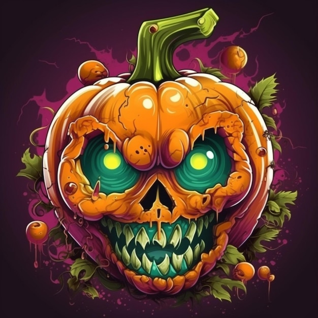 scary and cool halloween design