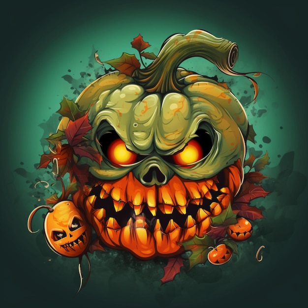 scary and cool halloween design