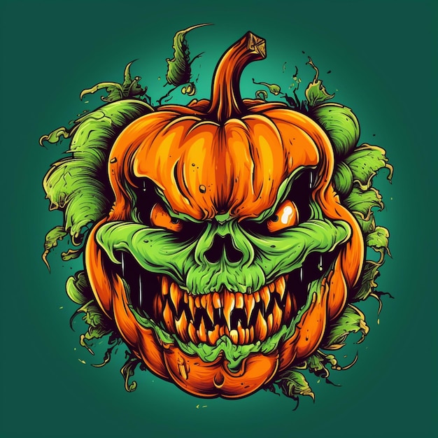 scary and cool halloween design