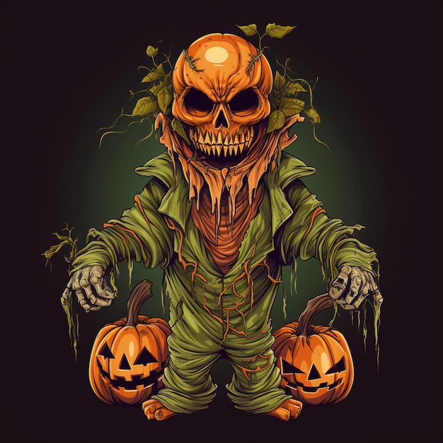 scary and cool halloween design