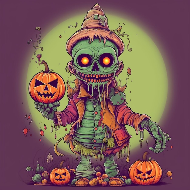 scary and cool halloween design