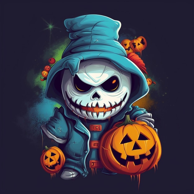 scary and cool halloween design