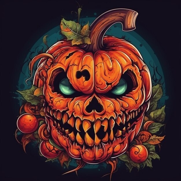 scary and cool halloween design