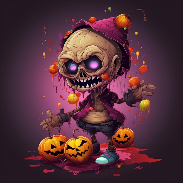 scary and cool halloween design