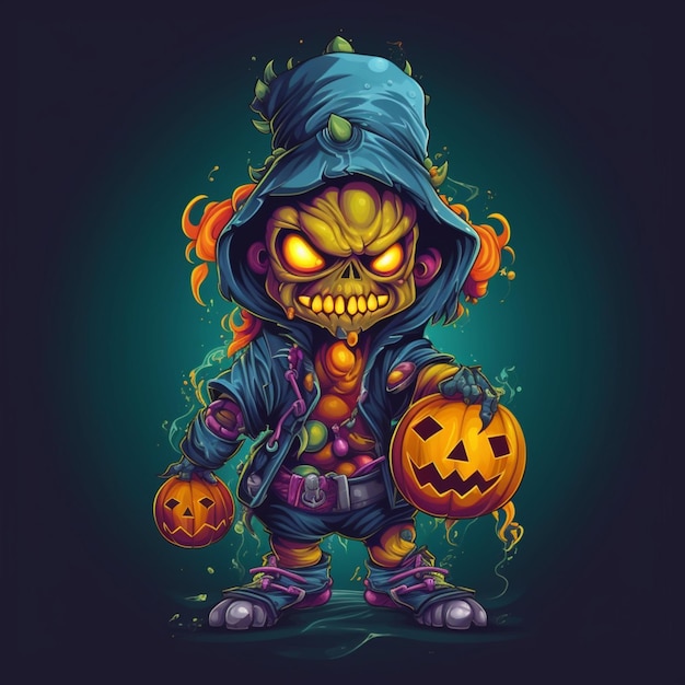 scary and cool halloween design