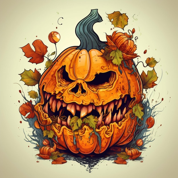 scary and cool halloween design