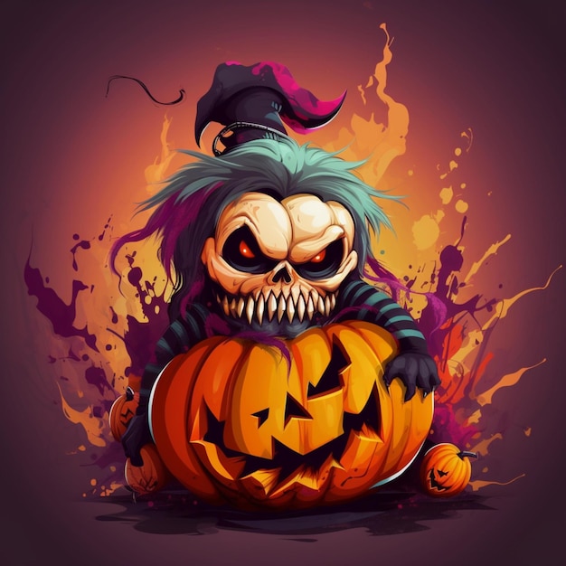 scary and cool halloween design