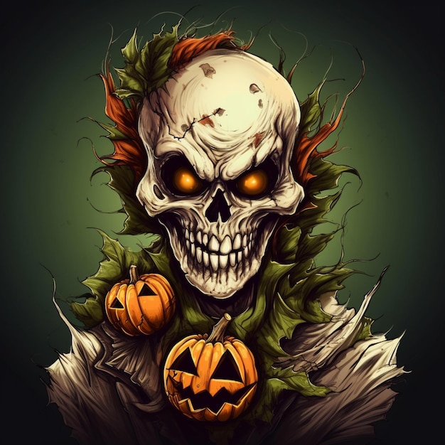 scary and cool halloween design