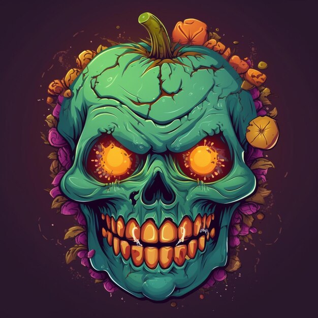 scary and cool halloween design