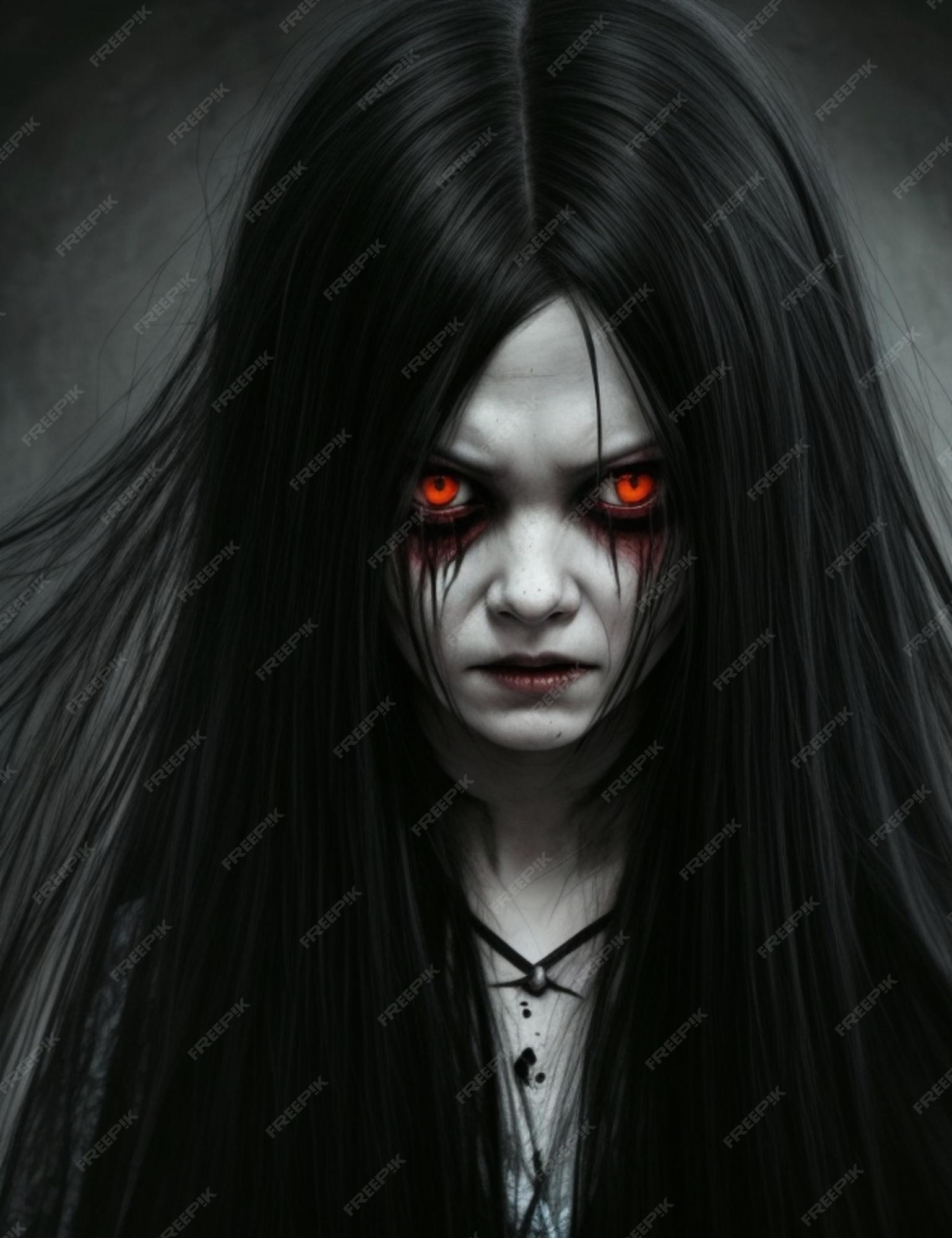 Premium AI Image Scary Creepy Girl From Horror Movies premium-ai-image-scary-creepy-girl-from-horror-movies