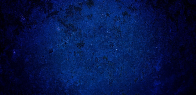 Spaventoso blu scuro grunge texture per sfondo blu scuro muro concetto horror