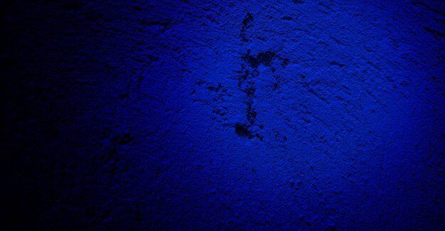 Scary dark blue grunge texture for background dark blue wall horror concept