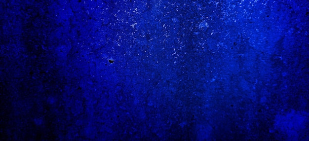 Scary dark blue grunge texture for background dark blue wall horror concept