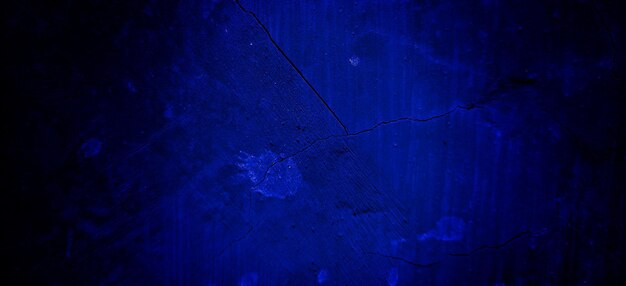 Scary dark blue grunge texture for background dark blue wall horror concept