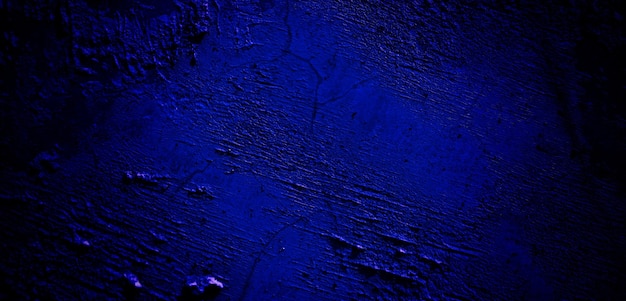 Страшная темно-синяя гранж-текстура для фона темно-синяя стена концепции ужасов