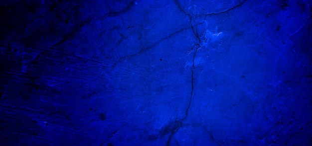 Scary dark blue grunge texture for background dark blue wall horror concept