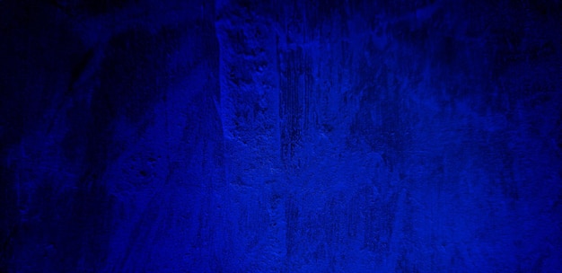 Scary dark blue grunge texture for background dark blue wall horror concept