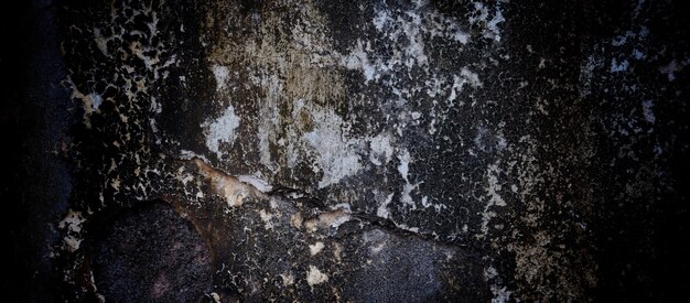 Scary dark cement for the background. old walls full of stains and scratches