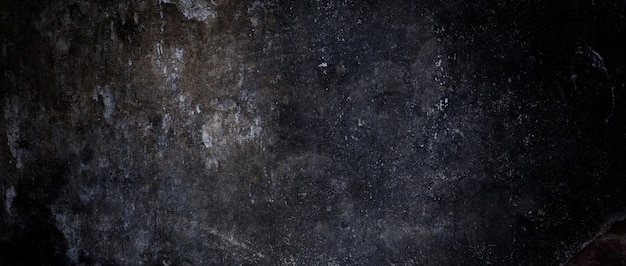 배경에 대한 무서운 어두운 시멘트. 얼룩과 흠집으로 가득한 오래된 벽