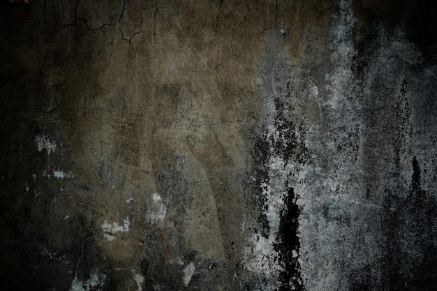 Scary dark wall background old walls full of stains and scratches horror concept wall background