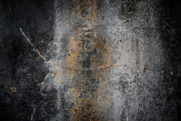 Scary dark wall background old walls full of stains and scratches horror concept wall background