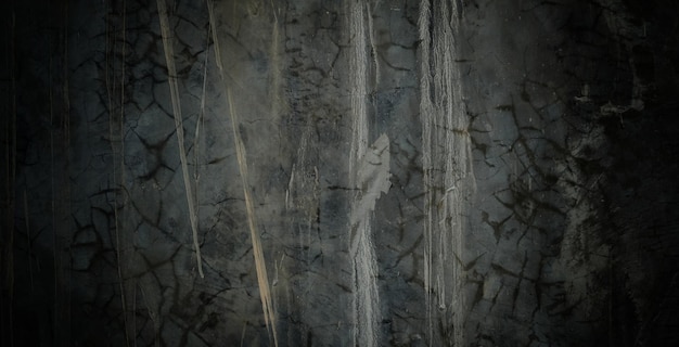 Scary dark wall background old walls full of stains and scratches horror concept wall background