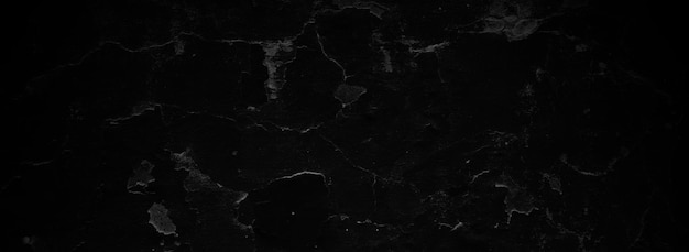 Scary dark walls Long black concrete cement texture for background