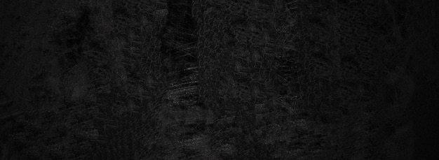Scary dark walls Long black concrete cement texture for background