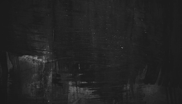 Scary dark walls slightly light black concrete cement texture for background surface dark grunge panorama landscape