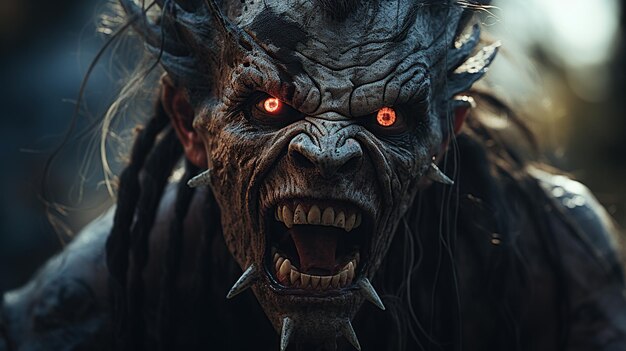 Scary Face Stock Photo - Download Image Now - Horror Movie, Devil,  Anthropomorphic Face - iStock