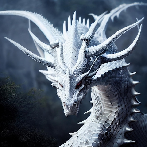 Photo scary dragon illustration fantasy picture