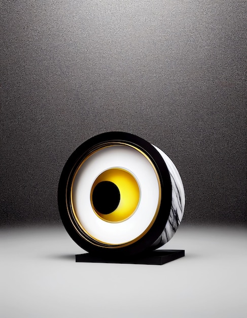 Scary eye decoration 3d illustrated