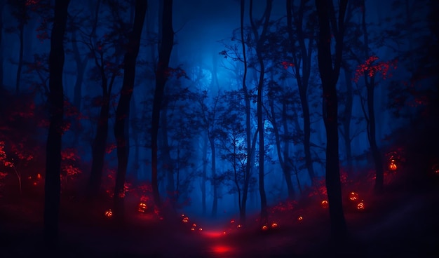 Scary Forest Background