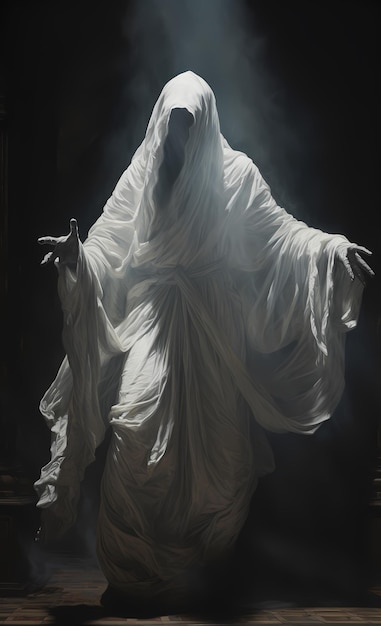 Foto fantasma spaventoso halloween