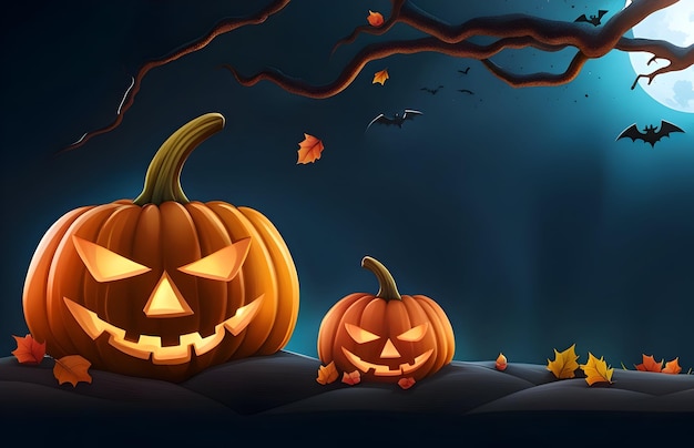 Scary halloween background