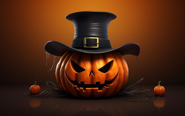 scary halloween pumpkin emoticon