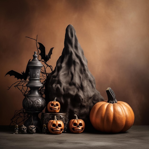 Scary Halloween skeleton dancing