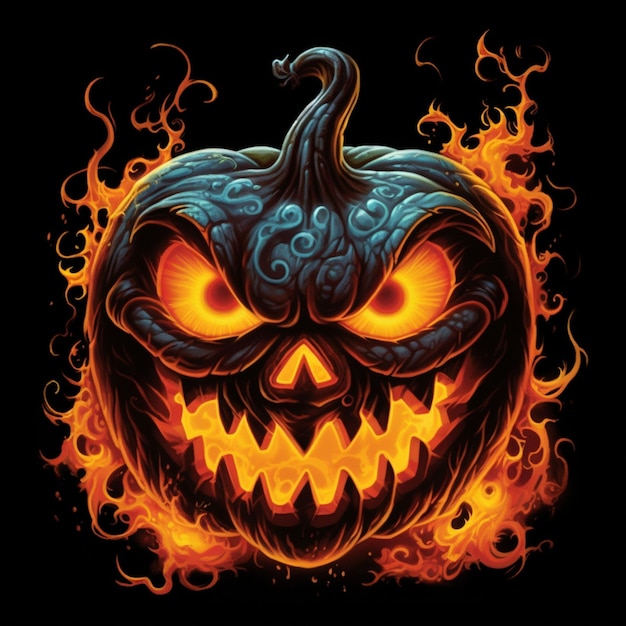 Scary Jack O Lantern halloween pumpkin